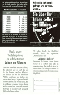 Faltkarten - Bestimme Dein Leben - 50 Stk