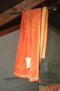 Badetuch 69 x 155 cm -Blume des Lebens-