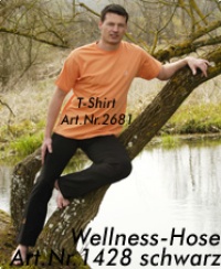 Wellnesshose - schwarz - Damen und Herren