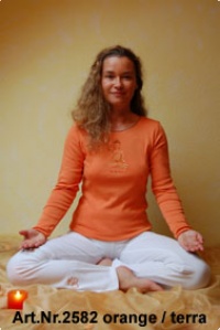 Buddha Shirt - Langarm, orange/terra
