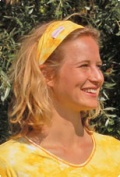 Batik-Stirnband - Sonnengru�